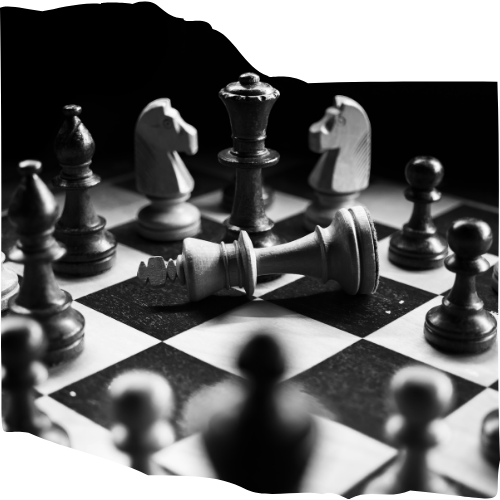 black and white chess set